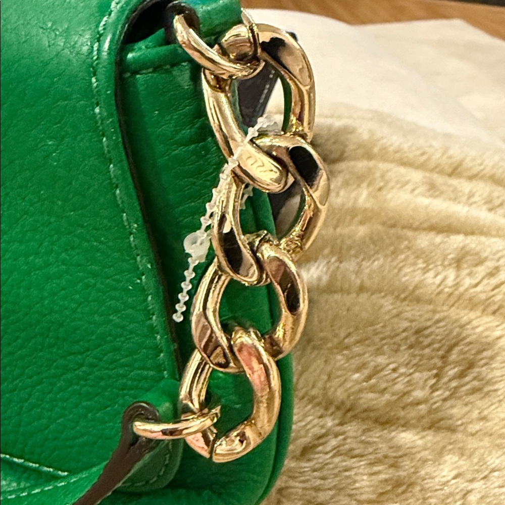 Michael Kors Emerald Green Leather Clutch - Picture 3 of 13